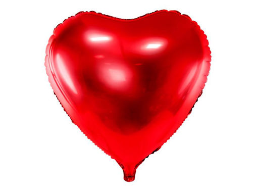 Picture of FOIL BALLOON HEART RED 24 INCH